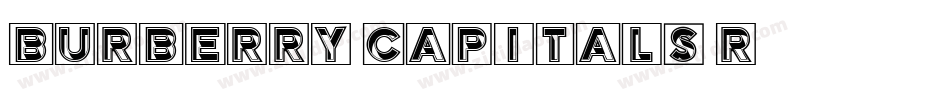 Burberry Capitals R字体转换